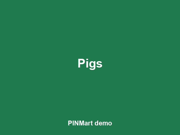 Weaner pigs (pair)